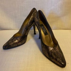 Metallic Stuart Weitzman Pumps Animal Print